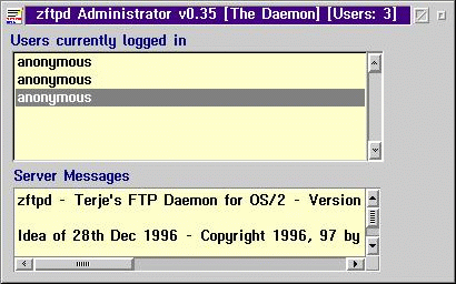 screenshot del daemon PM